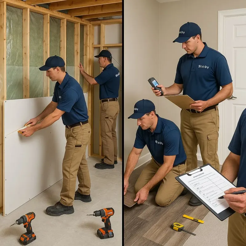 Repairs and Reconstruction process in Cumberland, RI